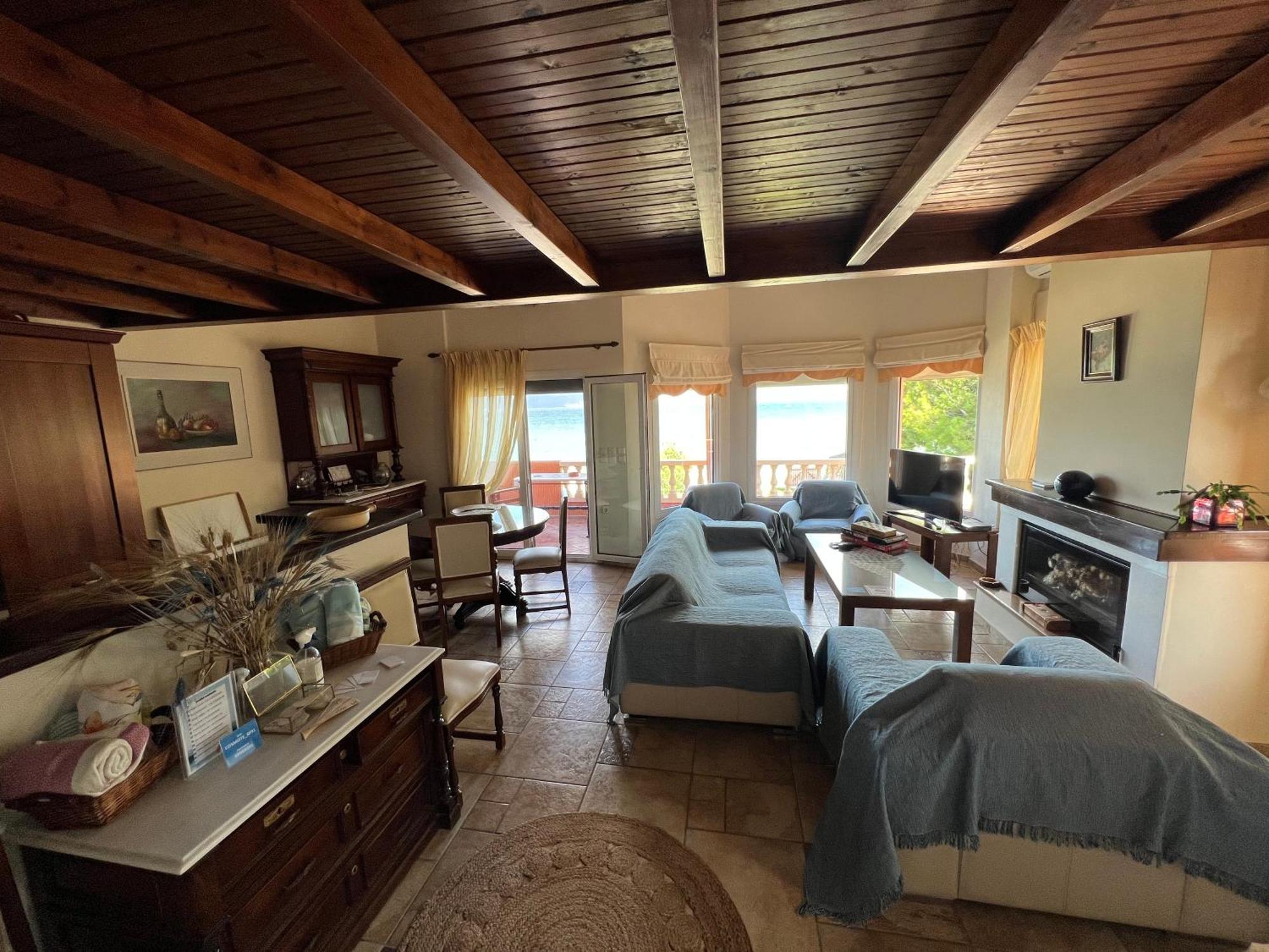 Pampas Seafront Villa, 6 Bedrooms, North Evvoia Kanatádhika Екстериор снимка